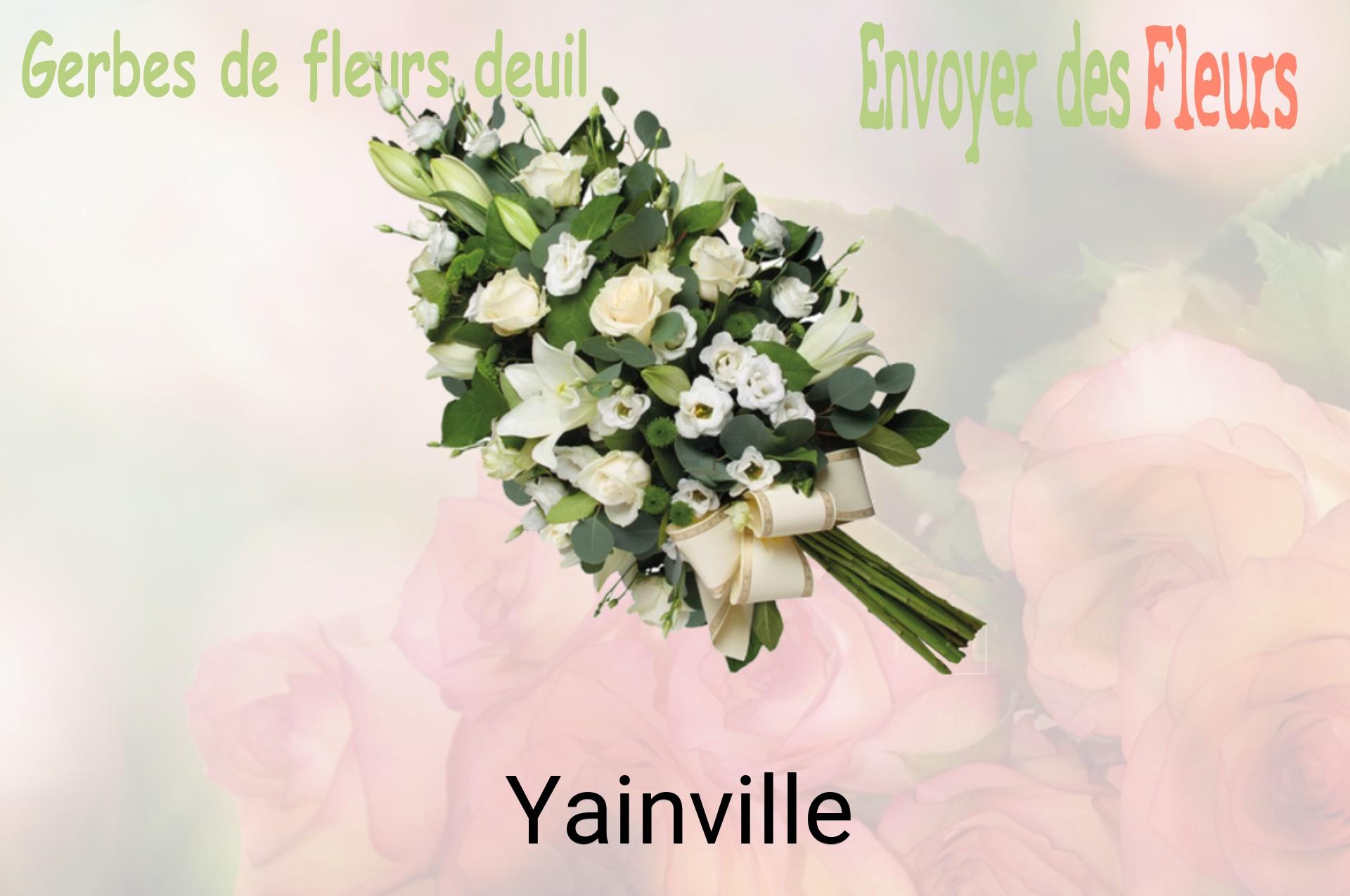 Gerbe de fleurs de deuil livrée à Yainville